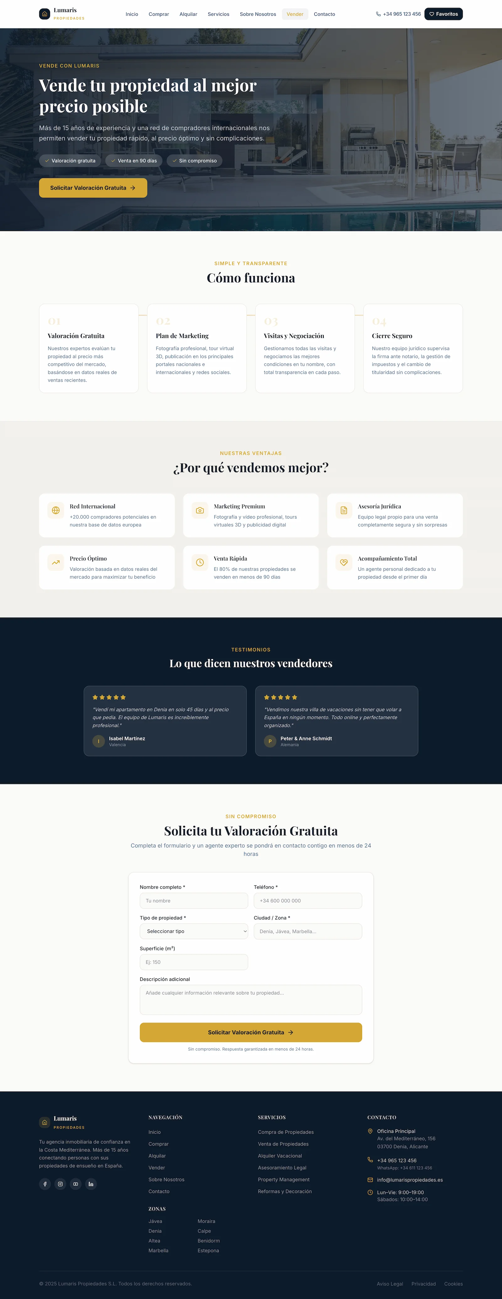 Lumaris — website page view 5