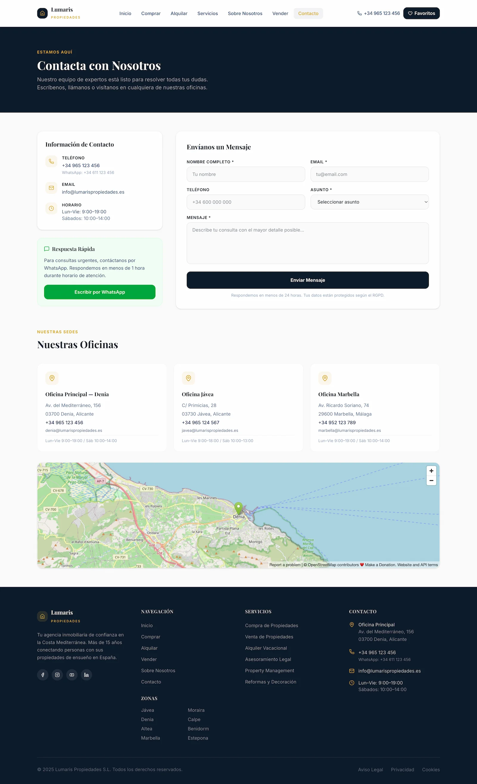 Lumaris — website page view 6