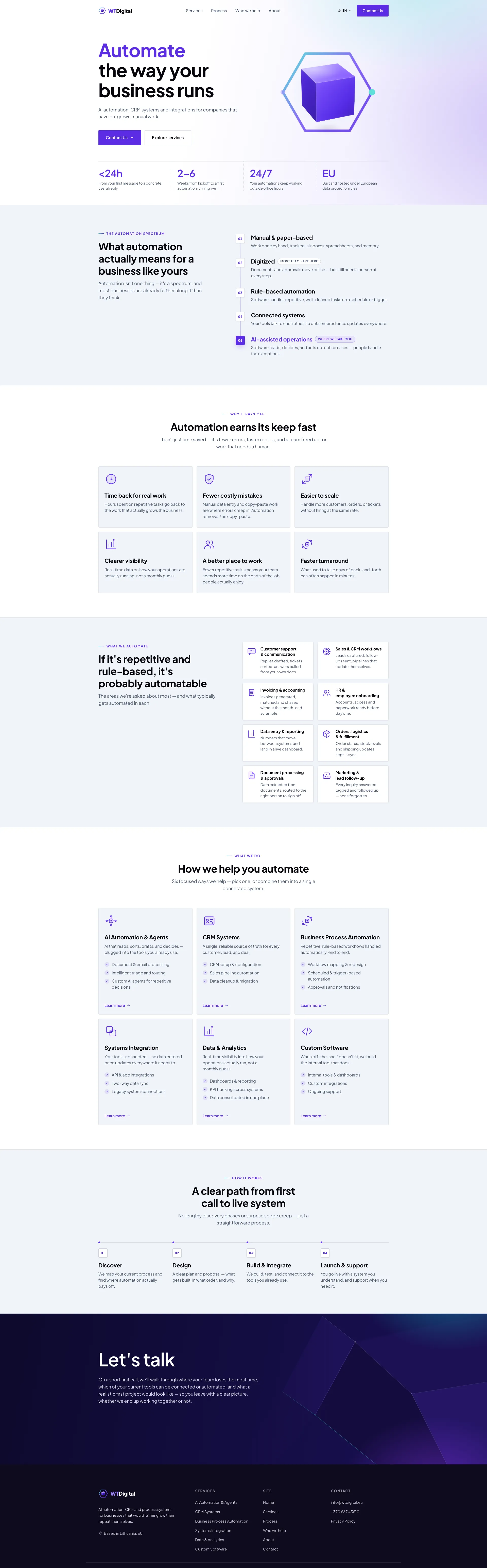 WTDigital — website page view 1
